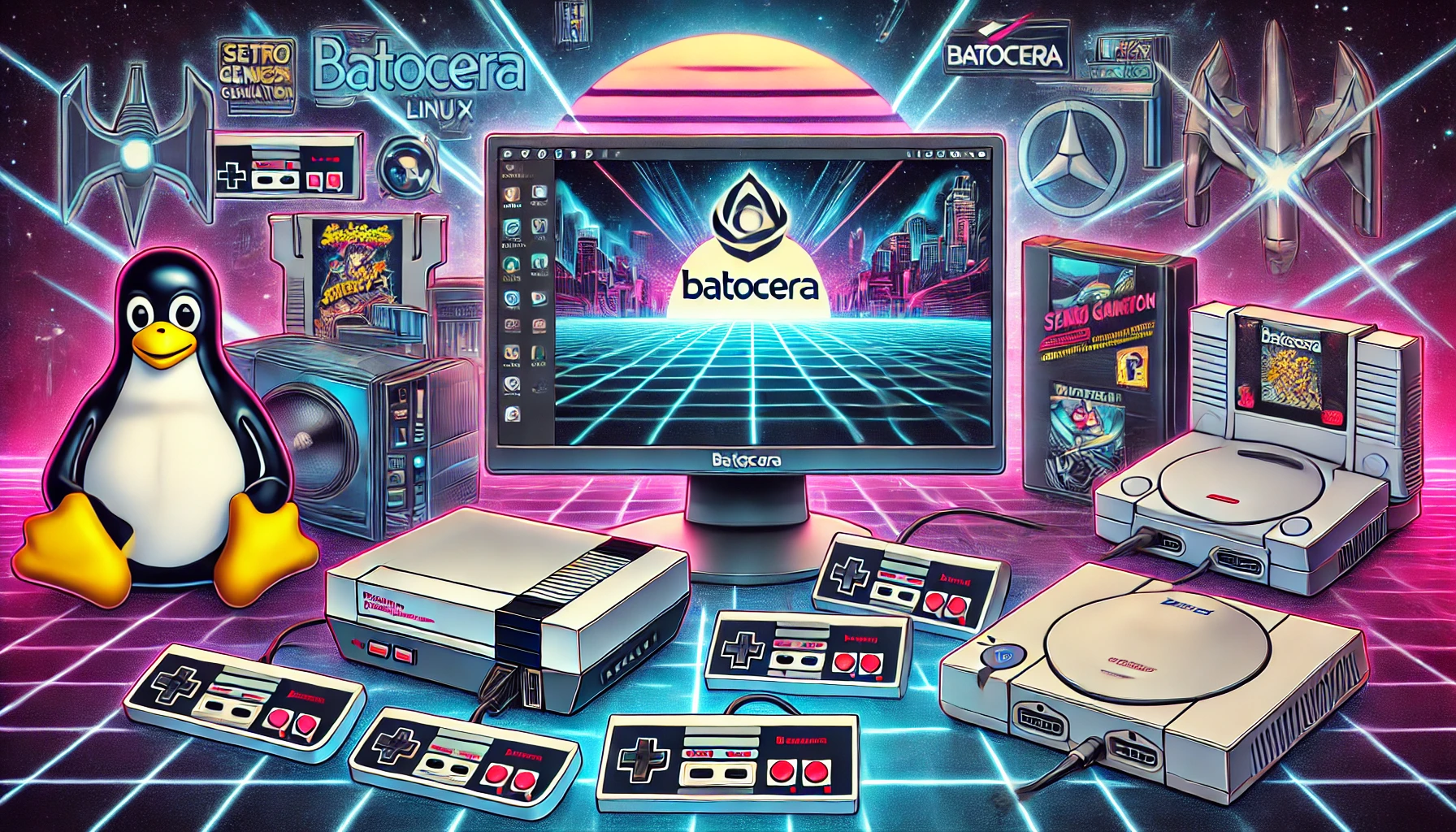 PC Batocera compacto y elegante para el salón