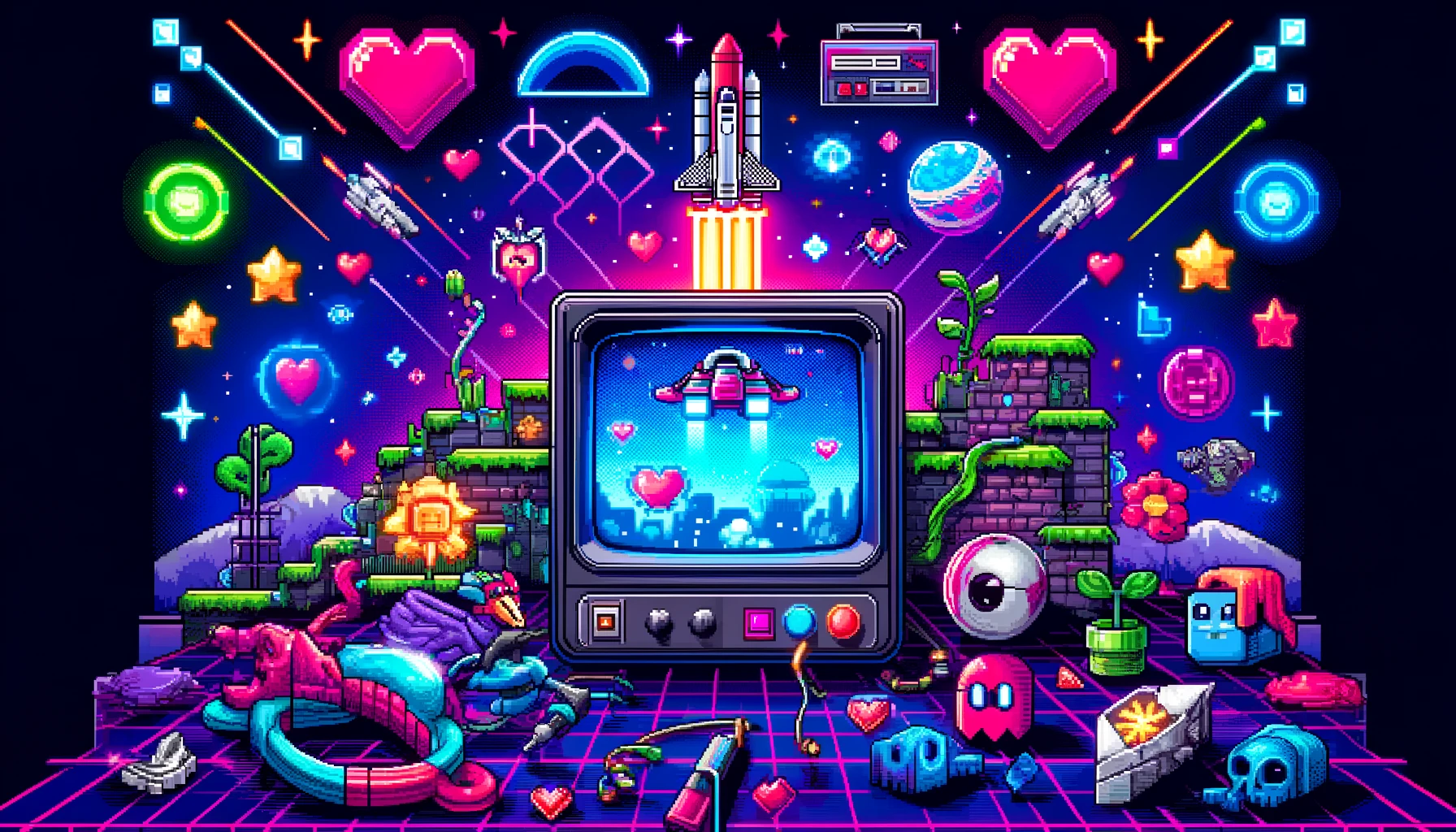 Interfaz de Batocera Linux con selección de consolas y juegos